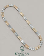 8.5mm VVS1 Moissanite diamond sterling silver eternity tennis chain, hip-hop style jewelry, showcased by Kynora Jewels