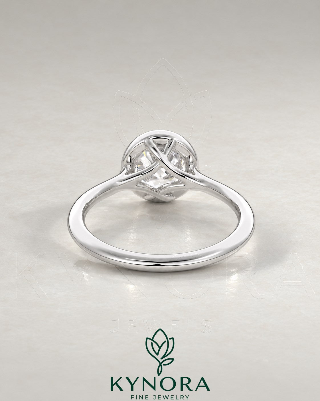 Vintage Round Moissanite Milgrain Bezel Engagement Ring in 925 Silver