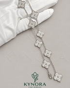 Sterling silver Moissanite diamond hip-hop bracelet by Kynora Jewels featuring a bold chain design and sparkling gemstone accents.