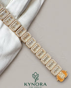 13mm VVS Moissanite sterling silver hip hop tennis bracelet with sparkling stones, featuring a bold and stylish design by Kynora Jewels.