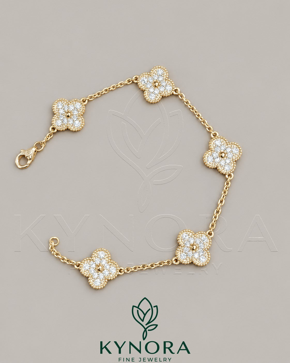 VVS Lab Diamond sterling silver hip hop bracelet by Kynora Jewels featuring intricate design and sparkling diamonds. Main image