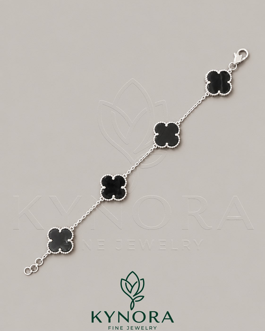 Black arpels 925 Sterling Silver Van claef Bracelet Secondary image