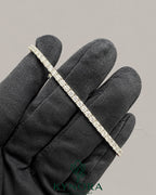 Kynora Jewels VVS Moissanite tennis bracelet featuring 3mm sparkling diamonds in a stylish hiphop design.