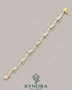 Kynora Jewels 12mm moissanite diamond hip-hop bracelet with 925 silver wire, showcasing a bold, stylish jewelry piece.