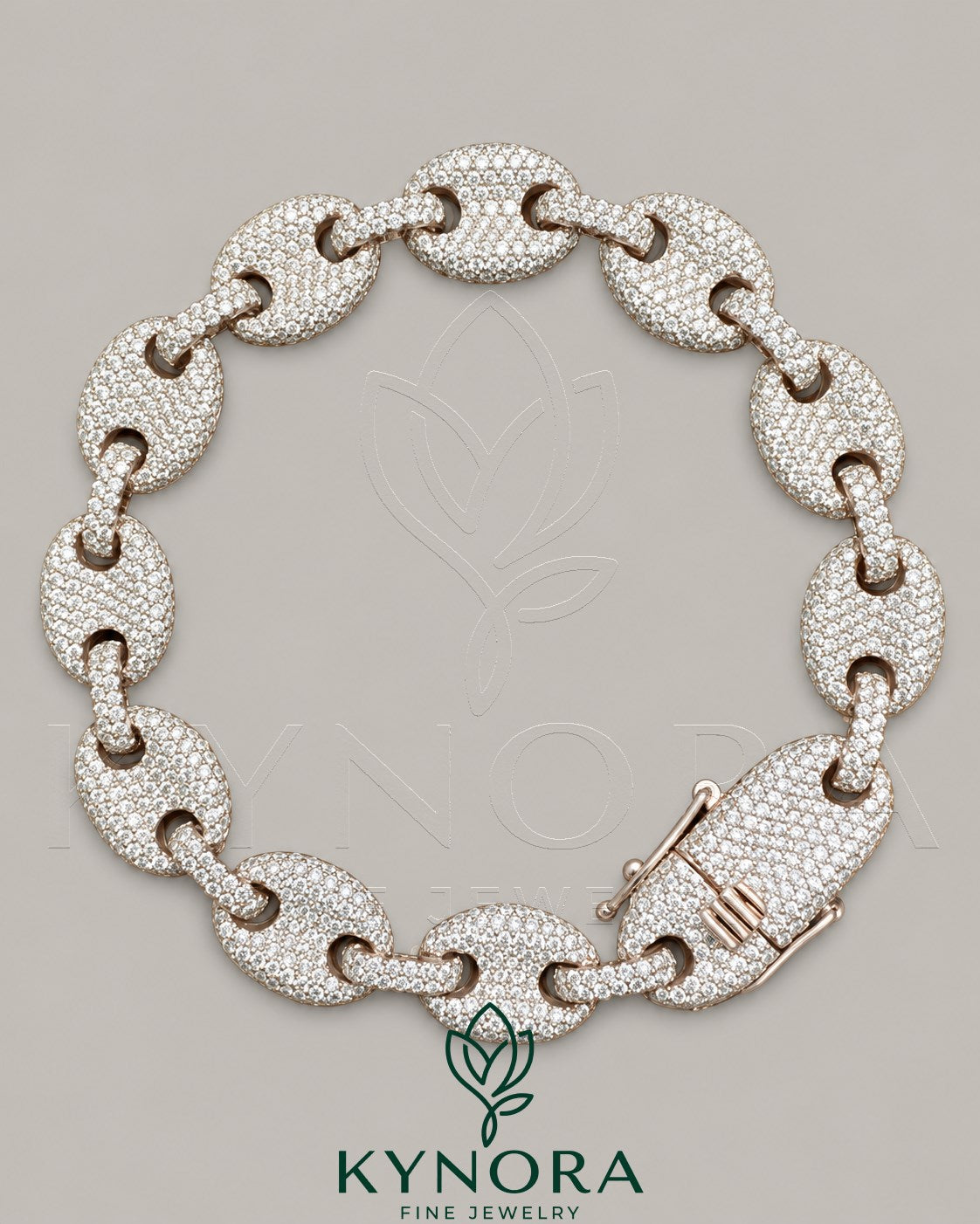 12mm Moissanite Diamond 925 Sterling Silver Bracelet Secondary image