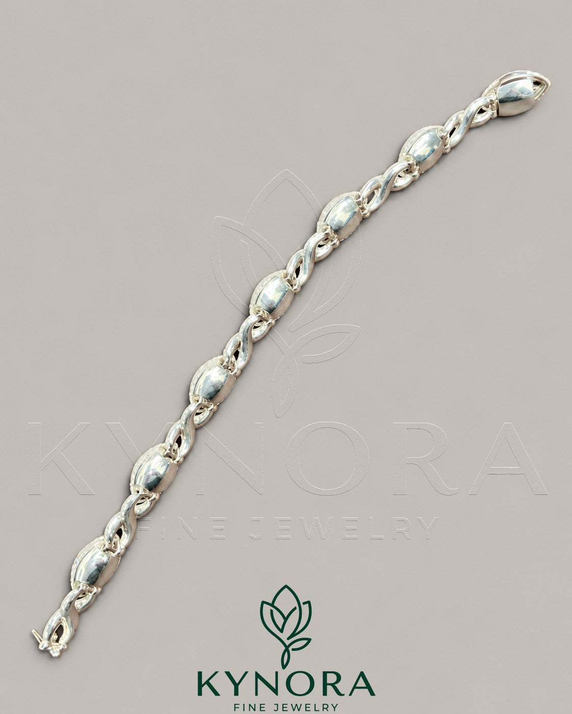 Infinty Evil Eye moissanite Diamond 925 Silver Men's Bracelet Secondary image