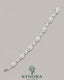 Kynora Jewels men's silver hip-hop bracelet featuring Infinity Evil Eye design with moissanite diamonds and 925 silver craftsmanship.