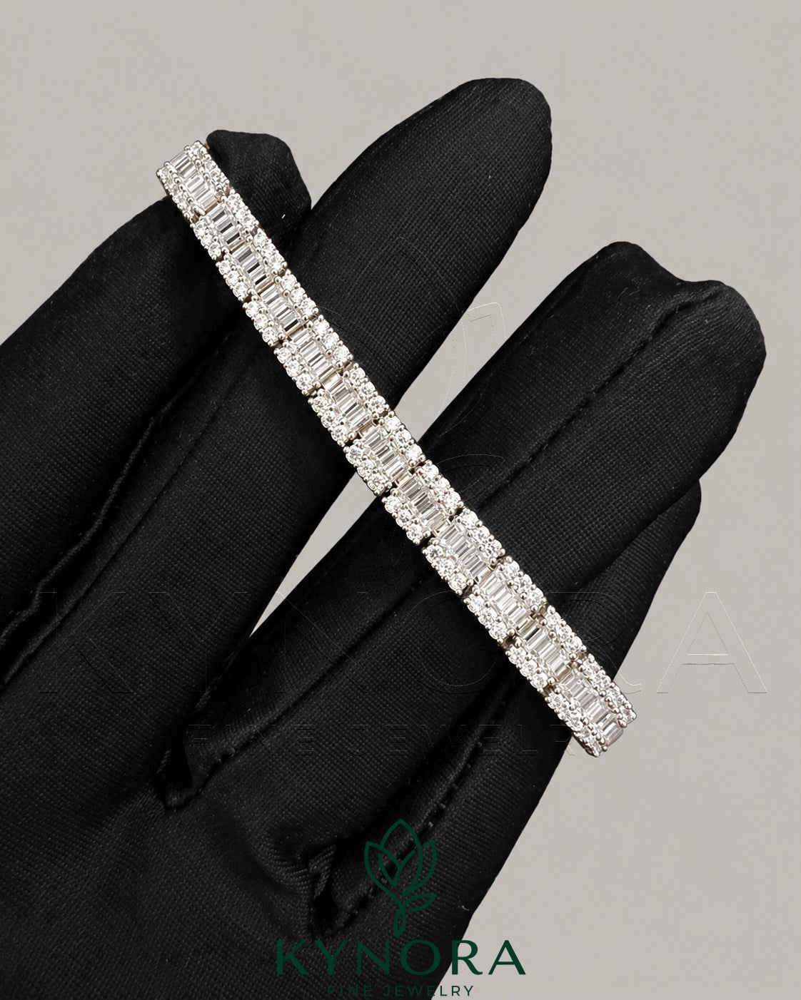 6mm Diamond with 925 Sterling Silver Tennis Bracelet Secondary image