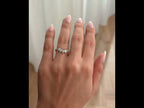 Accent Stone with Curved Pave Band Wedding Ring